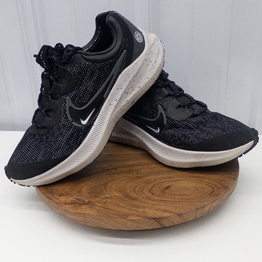 Nike Zoom Winflo 8 Shield Running Shoes Women's 9.5 Gray Black Water Repellent